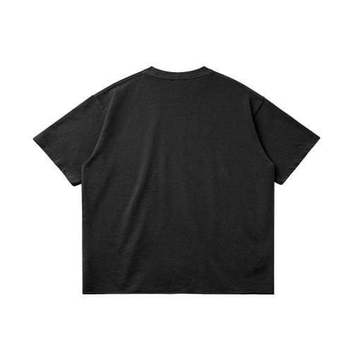 Basketcase Garment Dyed Raw Hem Streetwear Shirt